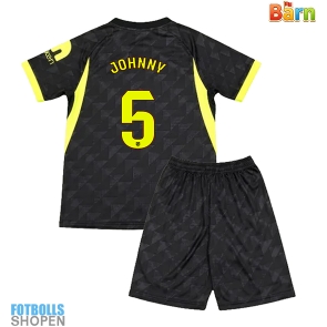 Billiga Atletico Madrid Johnny Cardoso #5 Bortatröja Barn 2026-27 Kortärmad (+ Korta byxor)